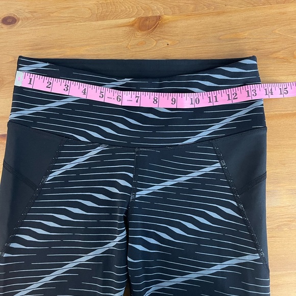 Athleta Black & Grey Stripes Leggings Size S - Picture 9 of 14